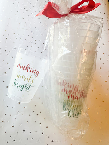 Making Spirits Bright Frosted Cups