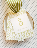 Monogram Sage Green Hangtag {double sided}