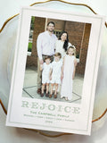 REJOICE Holiday Card {blush + Hunter}