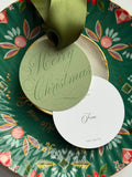 Non-Personalized Evergreen Elegance Winter Moss Gift Tag