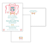Puppy Party Invitation {pink}