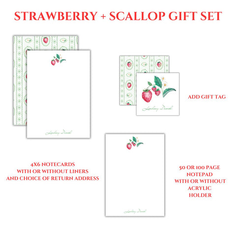 Strawberry + Scallop Gift Set