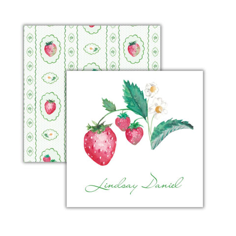 Strawberry + Scallop Gift Tag