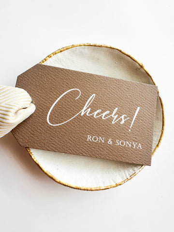 Cheers! Hangtag {chocolate + white}