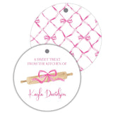 Sweet Treat Rolling Pin with Bow Round Tag