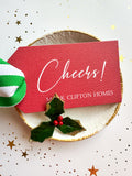 Cheers! Hangtag {red + white}