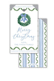 Boxwood and Blue Wreath Hangtag