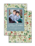 Evergreen Manor Botanical Holiday Card