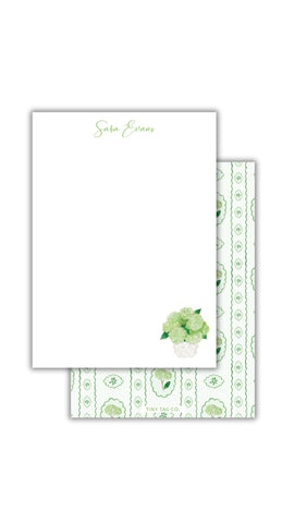 Limelight Hydrangea Notecard Set