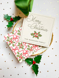 Timeless Tidings Crimson Holly Gift Tag