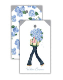 Blooming in Blue Boat Tote Girl