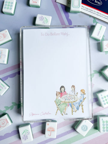 To Do Before Mahjong Notepad