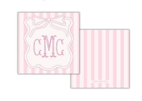 Charm + Cheer Rosy Ribbons Gift Tag