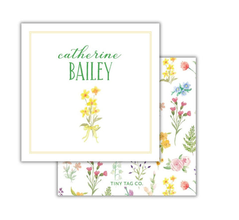 Wild Blooms Yellow Daffodil Tag