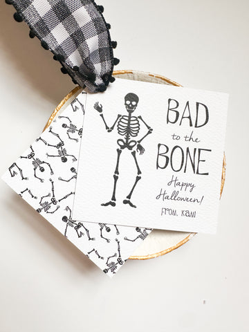 Bad to The Bone Gift Tag