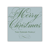 Evergreen Elegance Frosted Evergreen Personalized Gift Tag