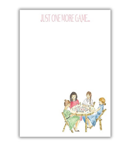 Just One More Game Non-Personalized Mahjong Notepad
