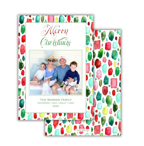 Paint Swatch Party Holiday Card