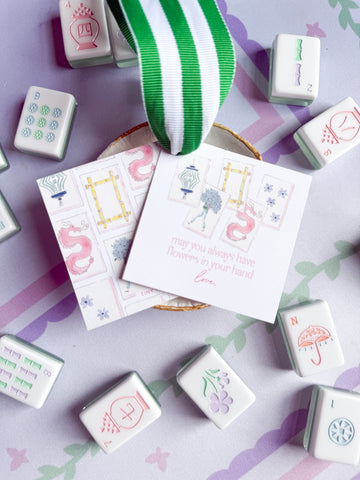 Mahjong Gift Tag Non-Personalized