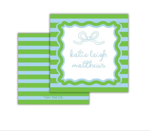 Charm + Cheer Sea Breeze Bows Gift Tag