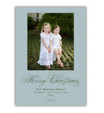 Frosted Evergreen Holiday Card
