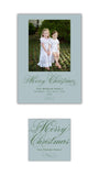 Frosted Evergreen Holiday Card