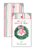 Pink Bow Deck the Halls! Hang Tag