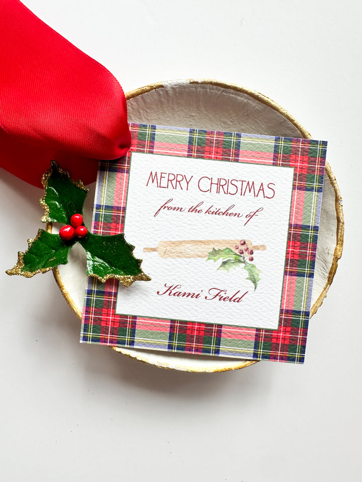 Tiny Tag Holiday Plaid