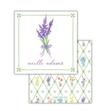 Wild Blooms Lavender Lattice Bouquet Tag
