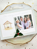 Watercolor Manger Christmas Card