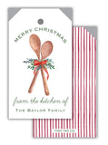 Merry Christmas Wooden Spoons Hang Tag