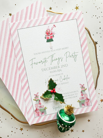 Favorite Things Party Invitation