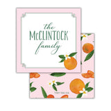 Orange Grove Square Gift Tag (pink)