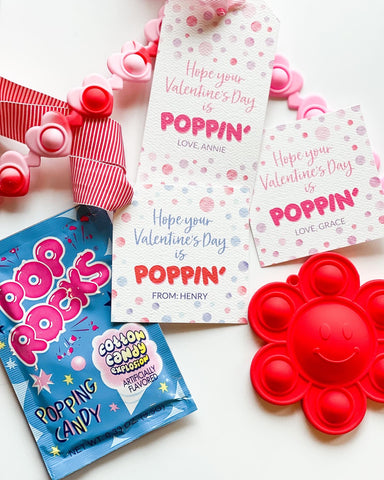 Hope your Valentine's Day is POPPIN'! {pink + purple}