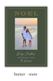 Gold Foil NOEL Holiday Card! Multiple Color Options