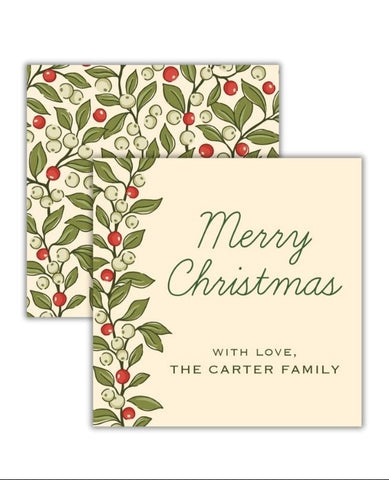Timeless Tidings Winter Mistletoe Gift Tag