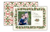 Timeless Tidings Crimson Holly Holiday Card