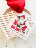 Tis the Season Tipsy Santa Gift Tag