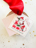 Tis the Season Tipsy Santa Gift Tag