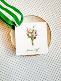 Wildflower Bouquet Gift Tag