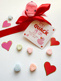 You Quack me Up Rubber Ducky Valentine {pink}