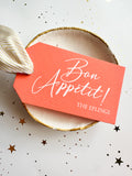 Bon Appetit! Hangtag {pumpkin + white}