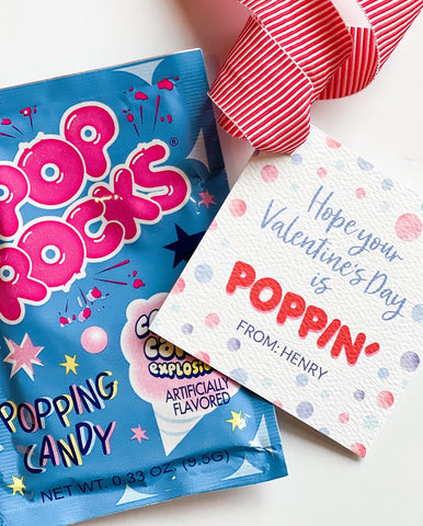 Hope your Valentine's Day is POPPIN'! {blue + red}