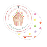 Round Gingerbread House Tiny Tag