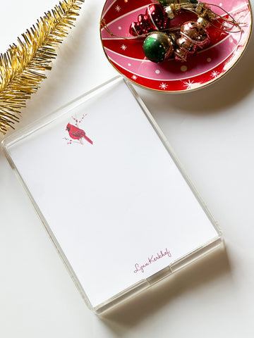 Watercolor Cardinal Notepad