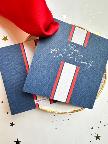 Patriotic Crosby (Nautical + Pewter + Poppy)