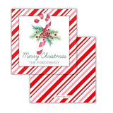 Peppermint Wishes Gift Tag