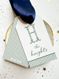 White + Hunter Pinstripe Hangtag