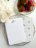 Strawberry + Scallop Notecard Set