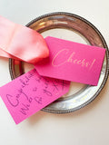 Pink + Orange Cheers {non-personalized}